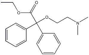 (2-Dimethylaminoethoxy)diphenylacetic acid ethyl ester Struktur