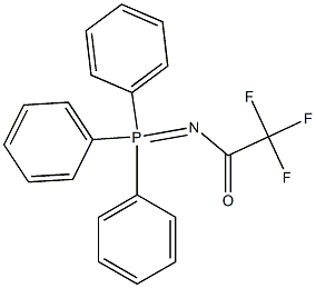 (Trifluoroacetylimino)triphenylphosphorane Struktur