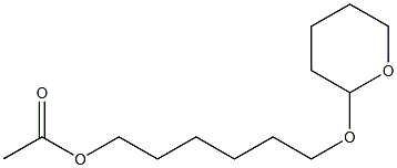 Acetic acid 6-(tetrahydro-2H-pyran-2-yloxy)hexyl ester Struktur