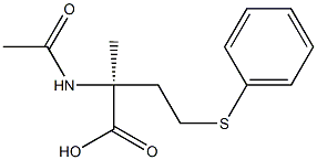 (S)-2-(Acetylamino)-2-methyl-4-(phenylthio)butyric acid Struktur