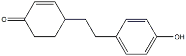 4-[2-(4-Hydroxyphenyl)ethyl]cyclohexa-2-en-1-one Struktur