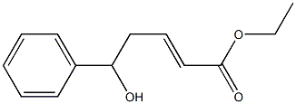 5-Hydroxy-5-(phenyl)-2-pentenoic acid ethyl ester Struktur