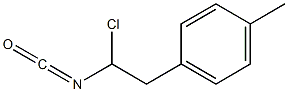 1-Chloro-2-(4-methylphenyl)ethyl isocyanate Struktur