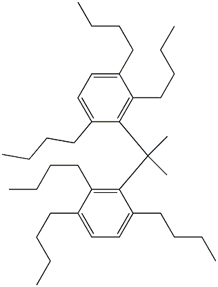 3,3'-Isopropylidenebis(1,2,4-tributylbenzene) Struktur