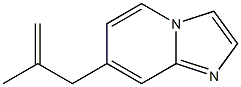 7-(2-Methylenepropyl)imidazo[1,2-a]pyridine Struktur