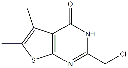 2-(Chloromethyl)-5,6-dimethylthieno[2,3-d]pyrimidine-4(3H)-one Struktur