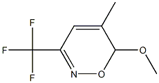 5-Methyl-6-methoxy-3-(trifluoromethyl)-6H-1,2-oxazine Struktur