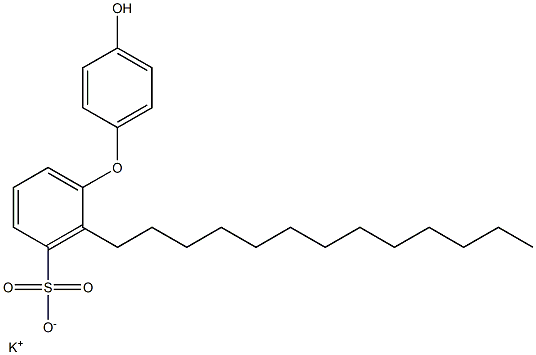 4'-Hydroxy-2-tridecyl[oxybisbenzene]-3-sulfonic acid potassium salt Struktur