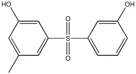 3,3'-Dihydroxy-5'-methyl[sulfonylbisbenzene] Struktur