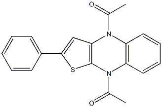 4,9-Diacetyl-2-phenylthieno[2,3-b]quinoxaline Struktur