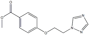 4-[2-(2H-1,2,4-Triazol-2-yl)ethoxy]benzoic acid methyl ester Struktur