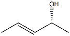 [E,R,(-)]-3-Pentene-2-ol Struktur