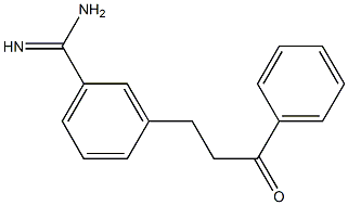 3-(3-Oxo-3-phenylpropyl)benzamidine Struktur