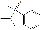 Isopropylmethyl(2-methylphenyl)arsine oxide Struktur