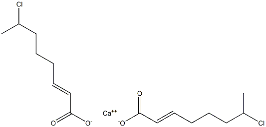 Bis(7-chloro-2-octenoic acid)calcium salt Struktur