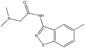 N-(5-Methyl-1,2-benzisothiazol-3-yl)-2-(dimethylamino)acetamide Struktur