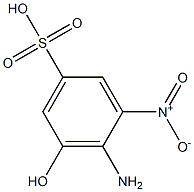 4-Amino-5-hydroxy-3-nitrobenzenesulfonic acid Struktur