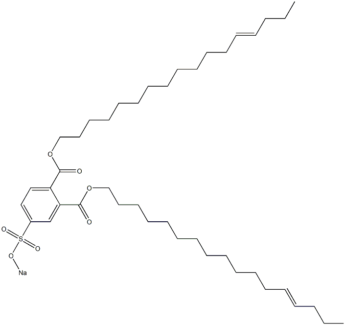 4-(Sodiosulfo)phthalic acid di(13-heptadecenyl) ester Struktur