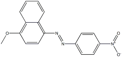 1-[(4-Nitrophenyl)azo]-4-methoxynaphthalene Struktur