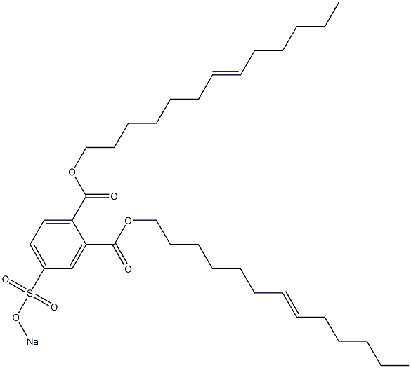 4-(Sodiosulfo)phthalic acid di(7-tridecenyl) ester Struktur