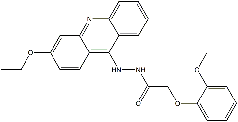 N'-(3-Ethoxyacridin-9-yl)-2-(2-methoxyphenoxy)acetohydrazide Struktur