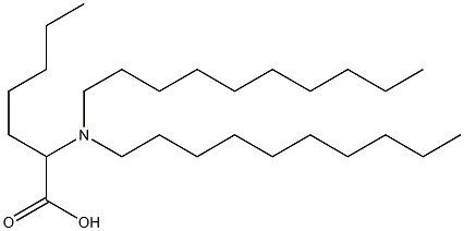 2-(Didecylamino)heptanoic acid Struktur