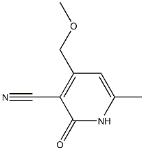 3-Cyano-4-methoxymethyl-6-methyl-2-pyridone Struktur