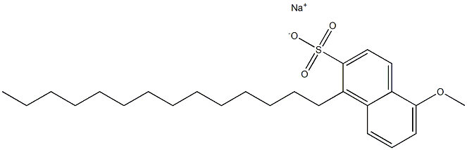 5-Methoxy-1-tetradecyl-2-naphthalenesulfonic acid sodium salt Struktur