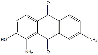 2-Hydroxy-1,7-diaminoanthraquinone Struktur