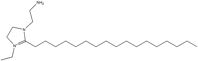 1-(2-Aminoethyl)-3-ethyl-2-heptadecyl-4,5-dihydro-1H-imidazol-3-ium Struktur