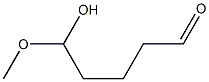 5-Hydroxy-5-methoxyvaleraldehyde Struktur