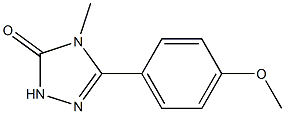 4-Methyl-5-(4-methoxyphenyl)-2H-1,2,4-triazol-3(4H)-one Struktur