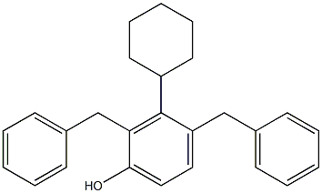 2,4-Dibenzyl-3-cyclohexylphenol Struktur