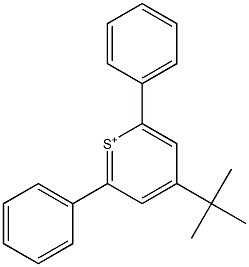 2,6-Diphenyl-4-(tert-butyl)(thiopyrylium) Struktur