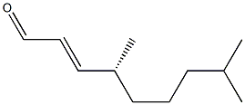 [R,(-)]-4,8-Dimethyl-2-nonenal Struktur