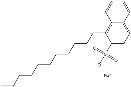 1-Undecyl-2-naphthalenesulfonic acid sodium salt Struktur