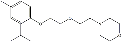 4-[2-[2-(2-Isopropyl-4-methylphenoxy)ethoxy]ethyl]morpholine Struktur