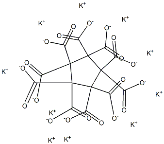 Cyclopentanedecacarboxylic acid decapotassium salt Struktur