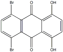 5,8-Dibromo-1,4-dihydroxy-9,10-anthraquinone Struktur