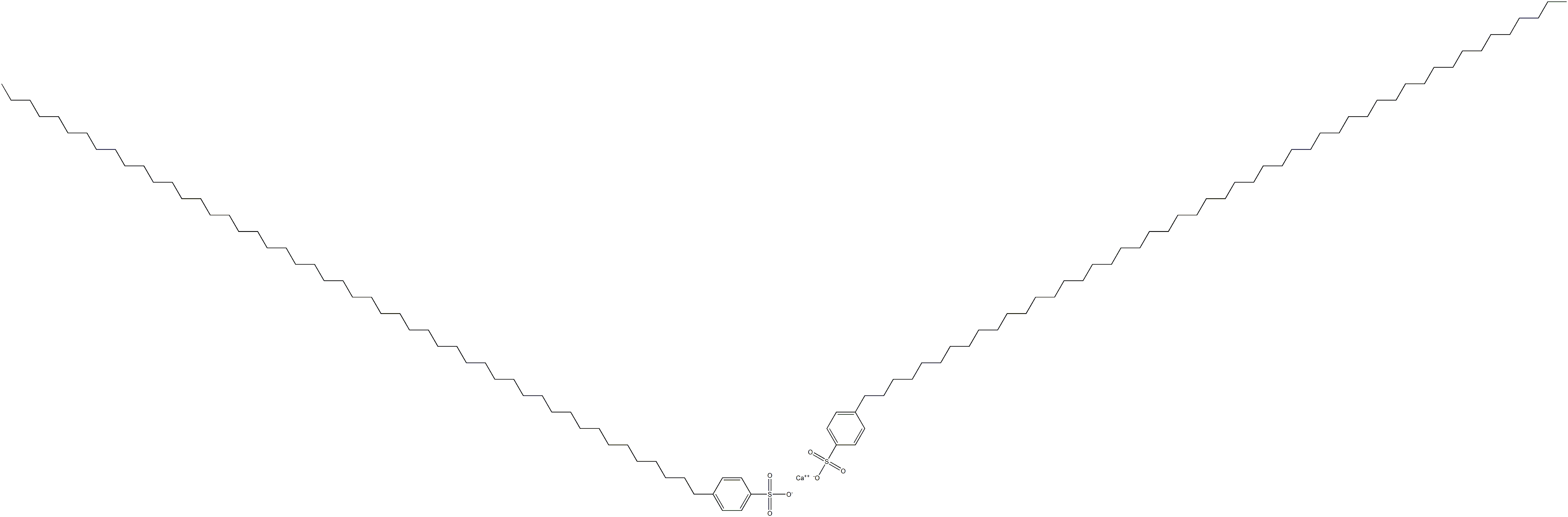 Bis[4-(pentacontan-1-yl)benzenesulfonic acid]calcium salt Struktur
