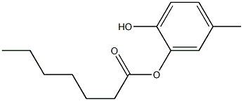 Heptanoic acid 2-hydroxy-5-methylphenyl ester Struktur