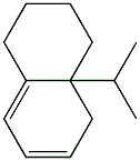 1,2,3,4,4a,5-Hexahydro-4a-isopropylnaphthalene Struktur