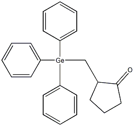 2-[(Triphenylgermyl)methyl]cyclopentanone Struktur