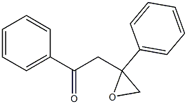 2-Phenyl-2-(phenylcarbonylmethyl)oxirane Struktur