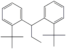 1,1-Bis(2-tert-butylphenyl)propane Struktur