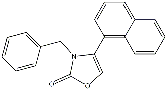 4-(1-Naphtyl)-3-benzyl-2(3H)-oxazolone Struktur