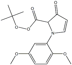 1-(2,5-Dimethoxyphenyl)-2,3-dihydro-2-hydroxy-3-oxo-1H-pyrrole-2-carboxylic acid tert-butyl ester Struktur