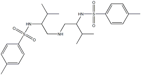 Bis[2-(tosylamino)-3-methylbutyl]amine Struktur