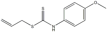 N-(4-Methoxyphenyl)dithiocarbamic acid (2-propenyl) ester Struktur