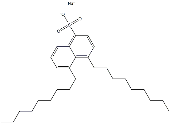 4,5-Dinonyl-1-naphthalenesulfonic acid sodium salt Struktur